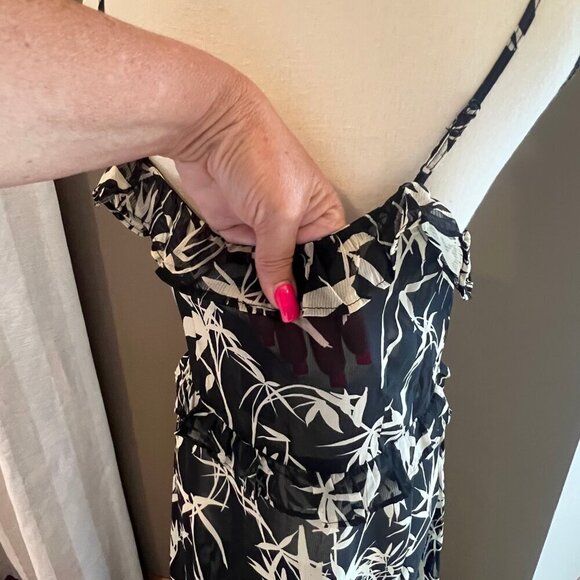 NWT Express Kimonos Sheer Long Line Brown & Tan Top or Cover Up Size M/L - Picture 7 of 14